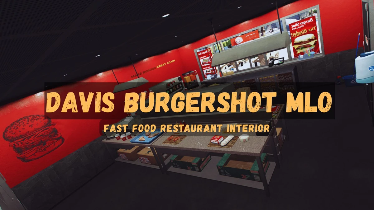 Davis BurgerShot MLO FiveM – Fast Food Restaurant Interior